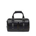 Kiev Smooth Leather Top Handle Bag - Black