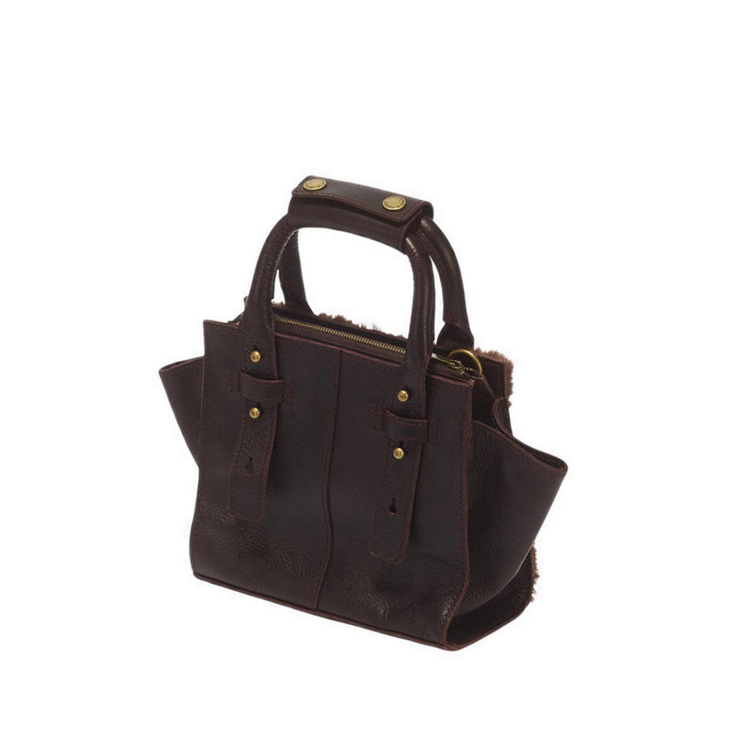 Small Tote Spiced Brown+Dark Brown Overdrive+Milo Fur