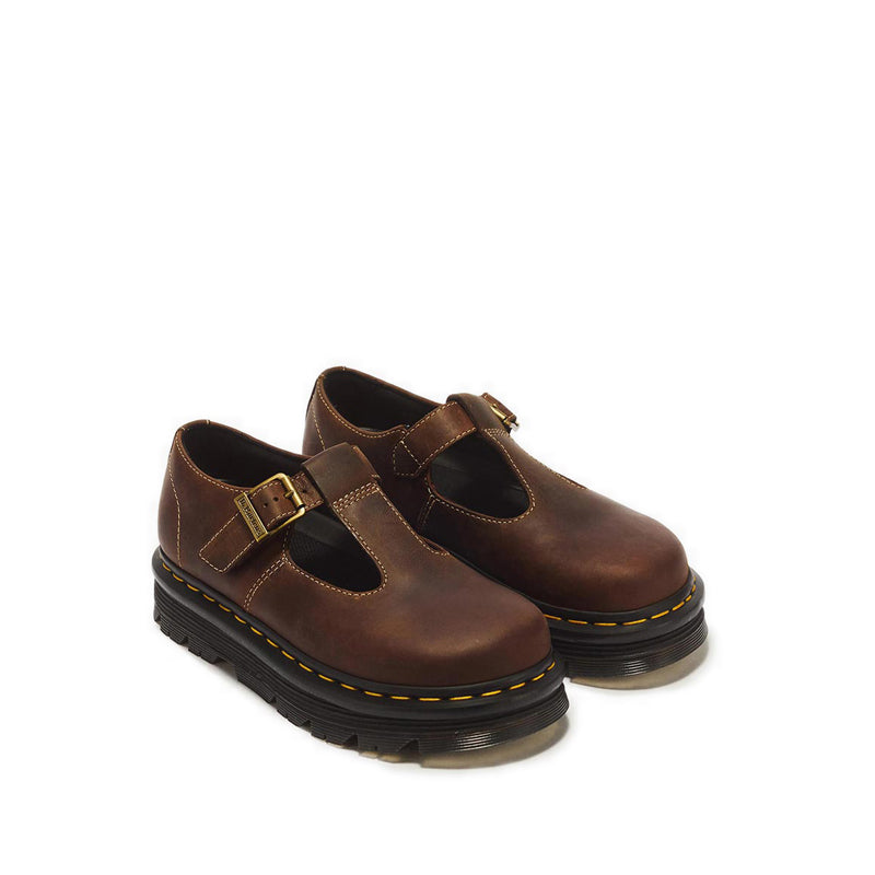 ZebZag Mary Jane Dark Brown Crazy Horse
