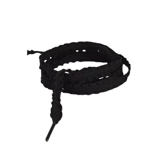 90cm Frill Ribbon Lace Black Recycled Polyester