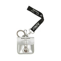 Pouch Keyring SLG Silver Patent Lamper