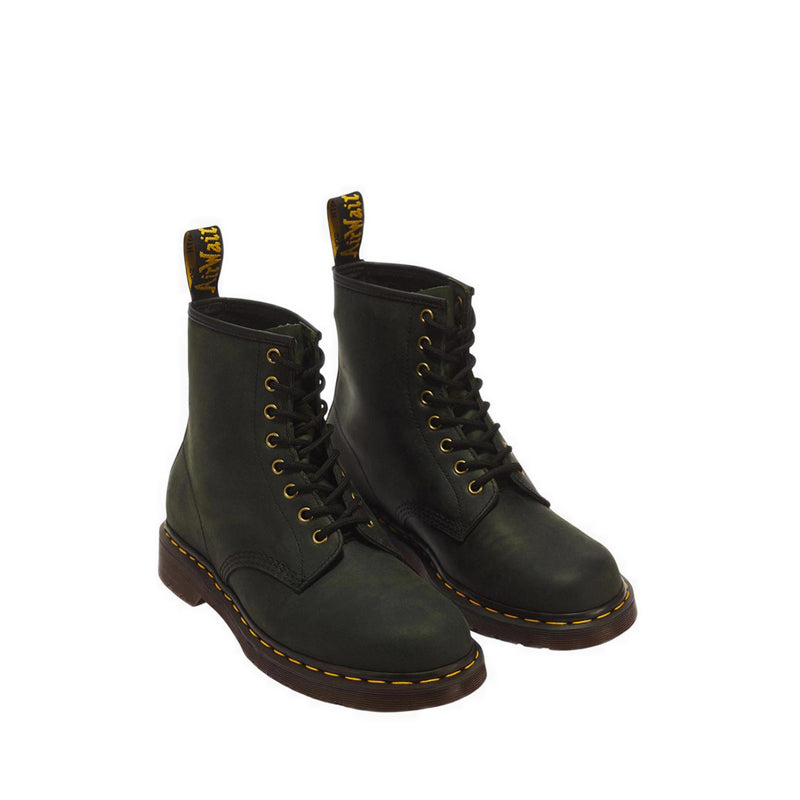 1460 8 Eye Boot DMs Green Crazy Horse