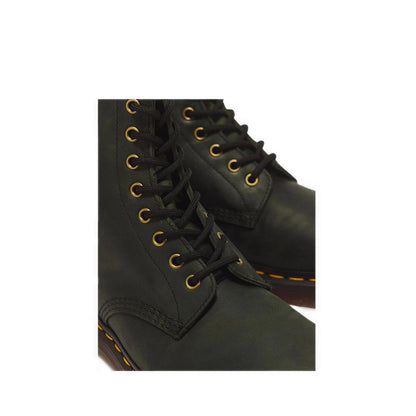 1460 8 Eye Boot DMs Green Crazy Horse