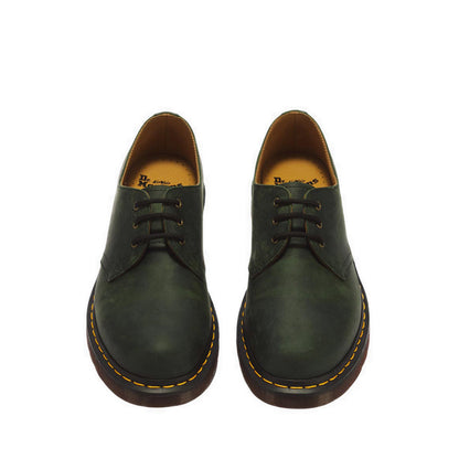 1461 3 Eye Shoe DMs Green Crazy Horse