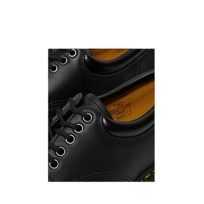 8053 5 Eyelet Shoe Padded Collar Black Nappa