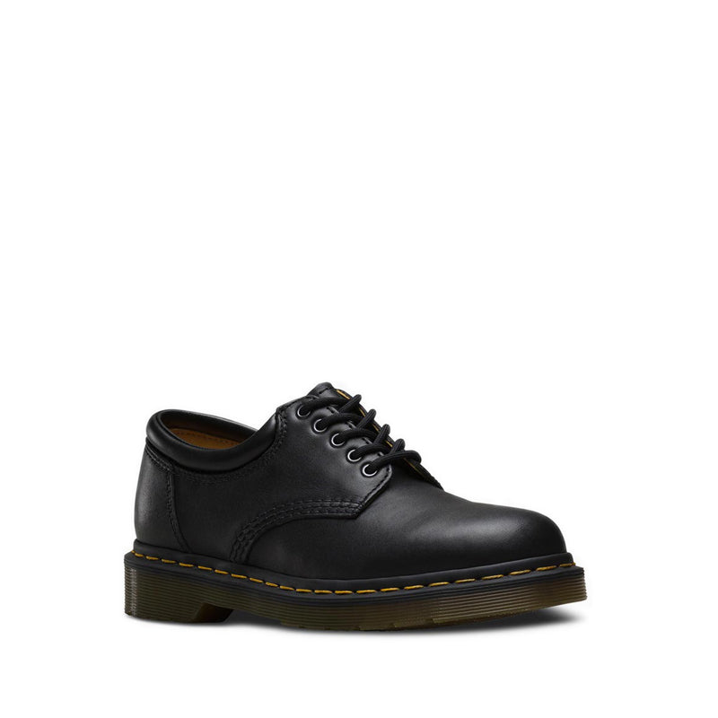8053 5 Eyelet Shoe Padded Collar Black Nappa