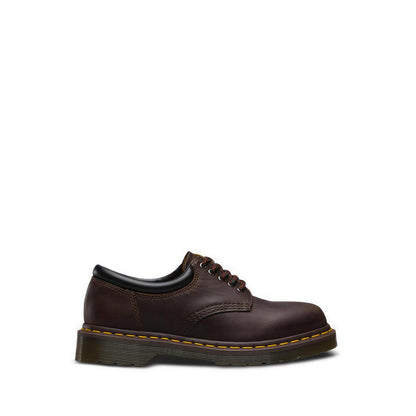 8053 5 Eyelet Shoe Padded Collar Dark Brown Crazy Horse