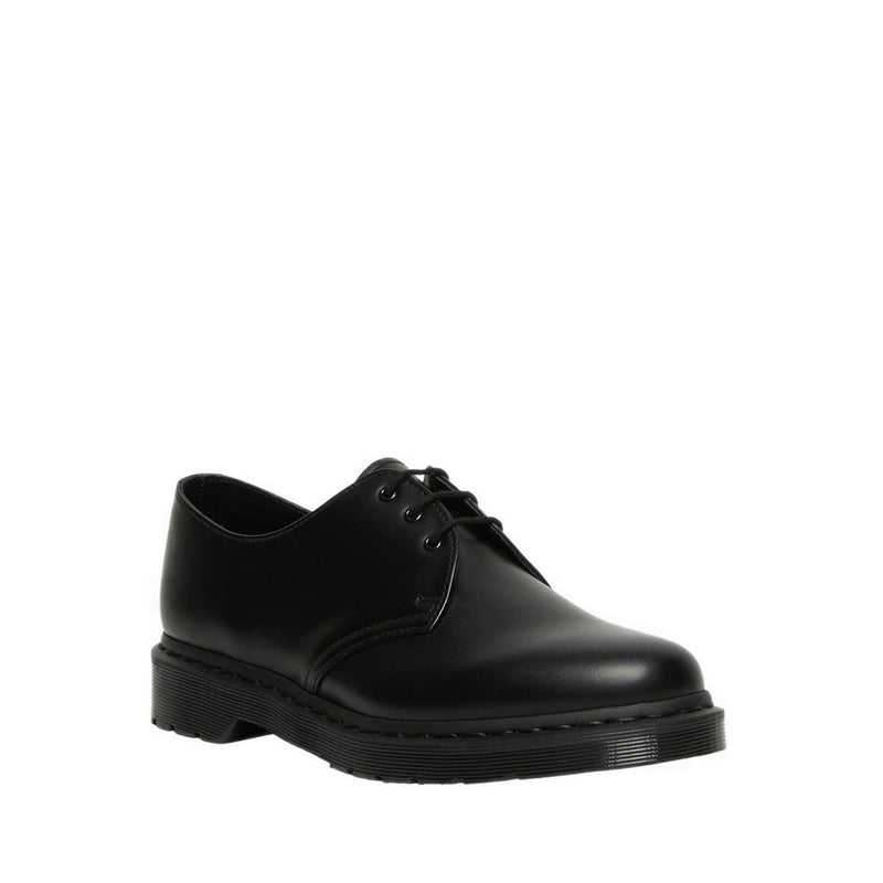 1461 Mono 3 Eyelet Shoe Black Smooth