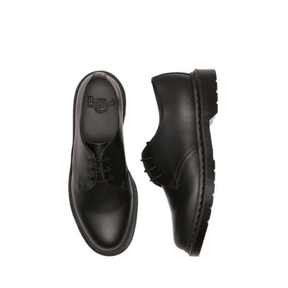 1461 Mono 3 Eyelet Shoe Black Smooth