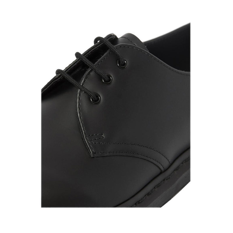 1461 Mono 3 Eyelet Shoe Black Smooth