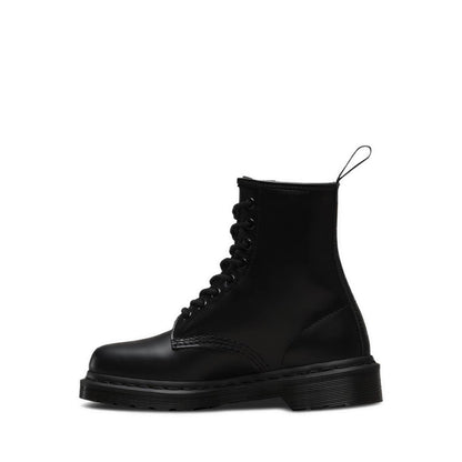 1460 Mono 8 Eyelet Boot Black Smooth