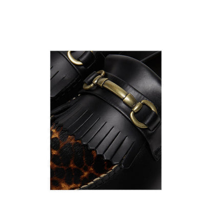 ADRIAN SNAFFLE BLACK+MICRO LEOPARD CAMBRIDGE+HAIR ON
