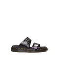 Josef Analine Leather Buckle Slides