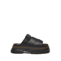Mattison Leather Slides - Black