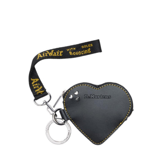 Heart Purse Keyring Purse Black Kiev