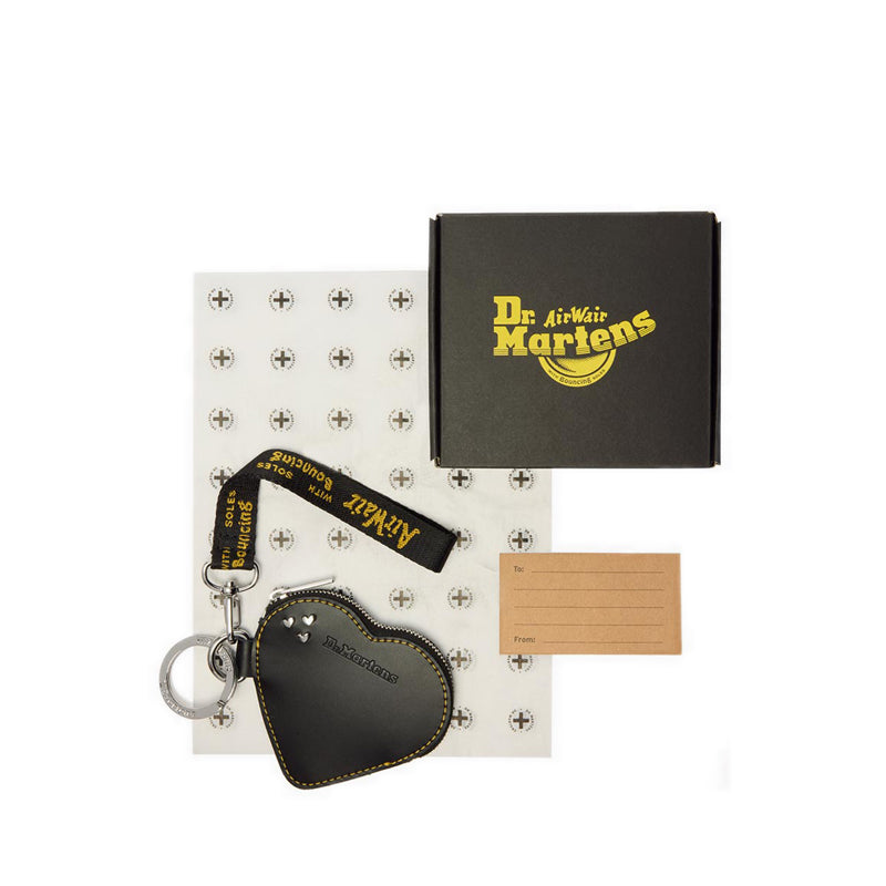 Heart Purse Keyring Purse Black Kiev
