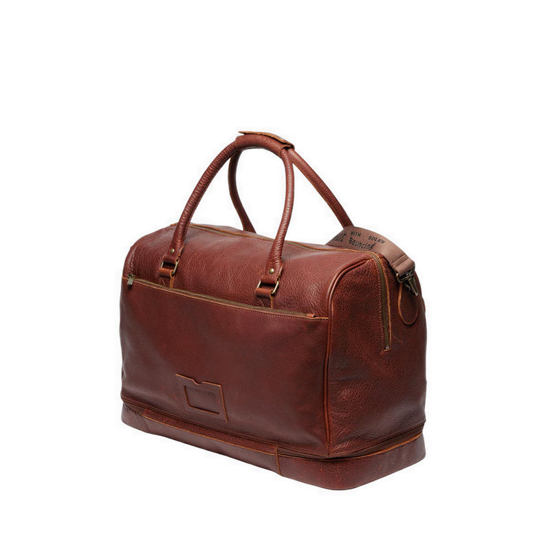 Weekender Soft Leather Bag - Cashew
