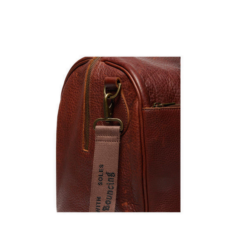 Weekender Soft Leather Bag - Cashew