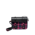7" Satchel Bag Black+Pink Multi Kiev+Tartan Woven