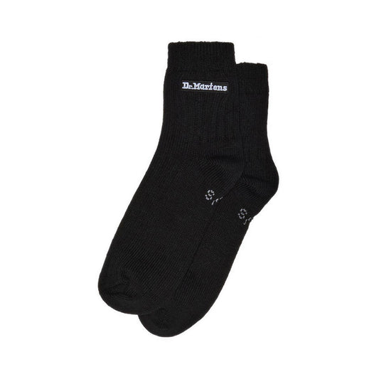 Short Socks Black Organic Cotton Blend