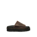 Zebzag Flower Crazy Horse Leather Slides