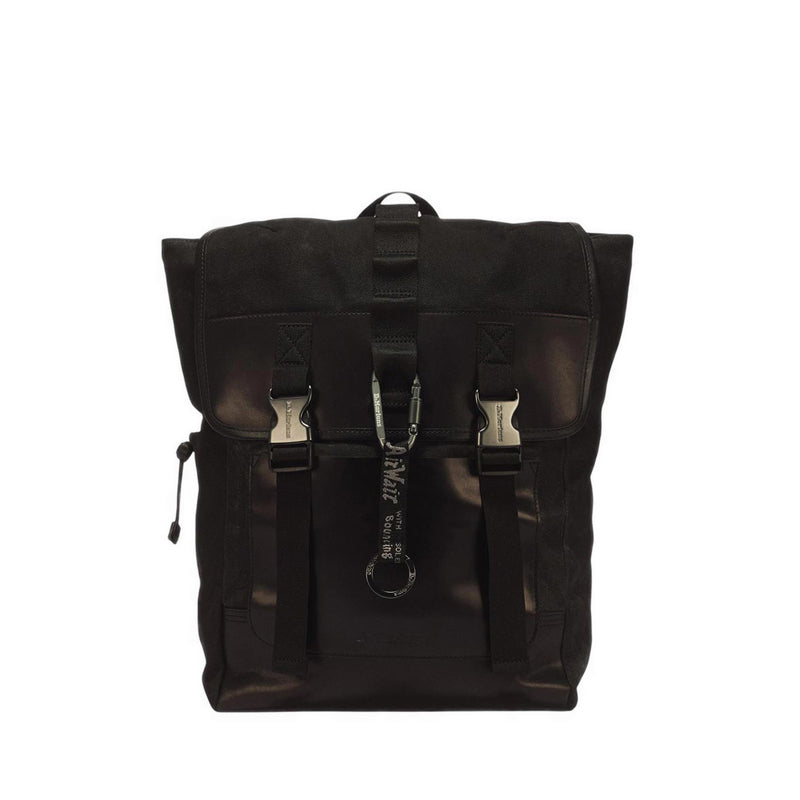Utility Backpack Black Waxed Canvas