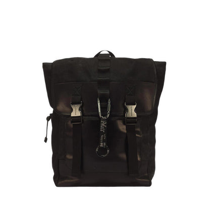 Utility Backpack Black Waxed Canvas