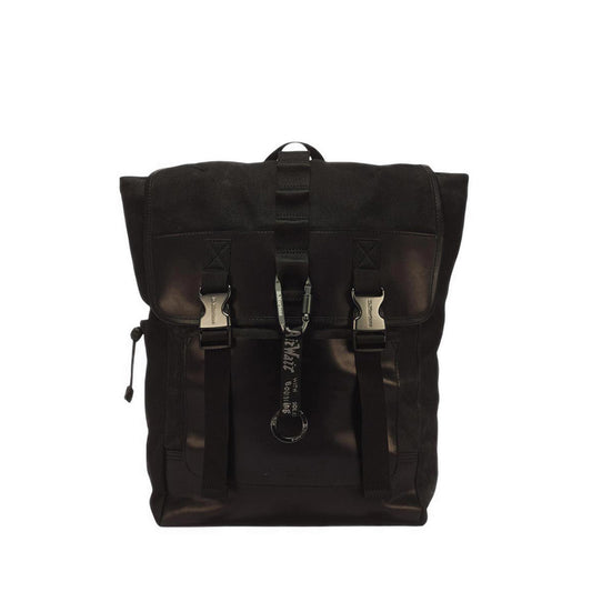 Utility Backpack Black Waxed Canvas