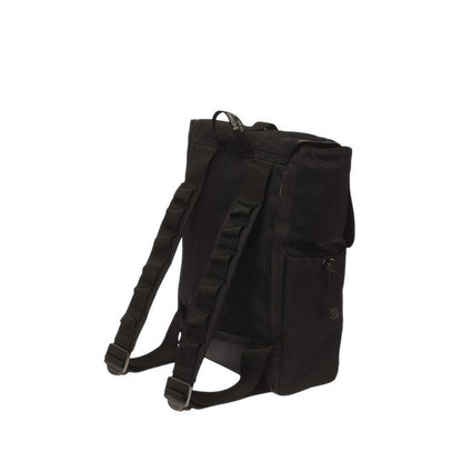 Utility Backpack Black Waxed Canvas
