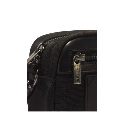 Utility Crossbody Black Waxed Canvas