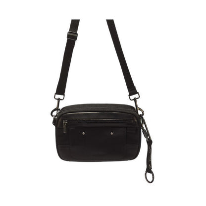 Utility Crossbody Black Waxed Canvas
