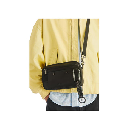 Utility Crossbody Black Waxed Canvas
