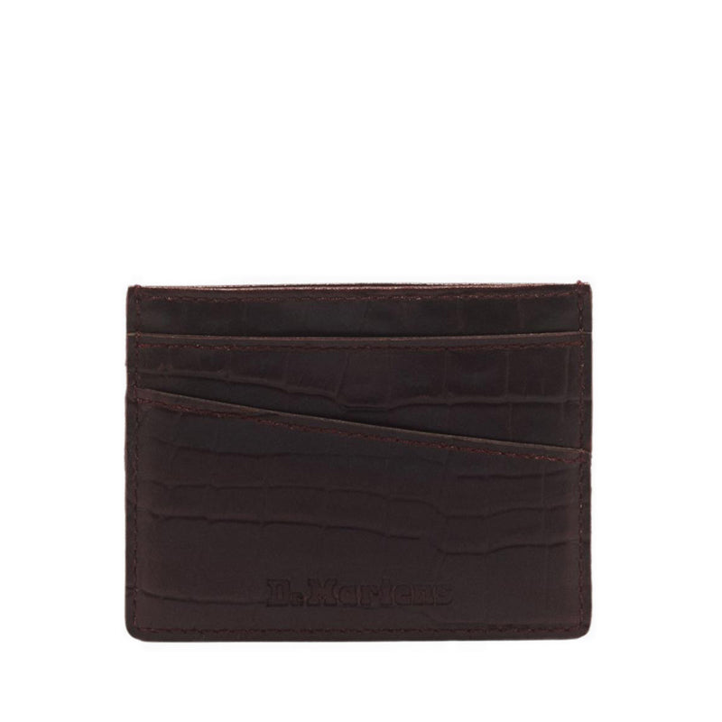 Card Holder II Spiced Brown Atlas Croc Emboss