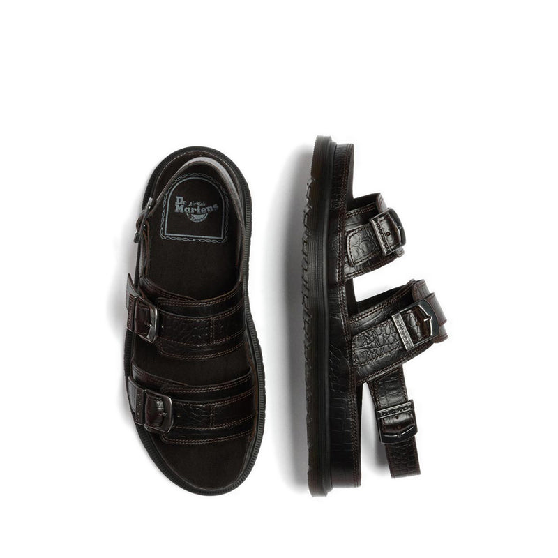 San Two Strap Sandal Dark Brown