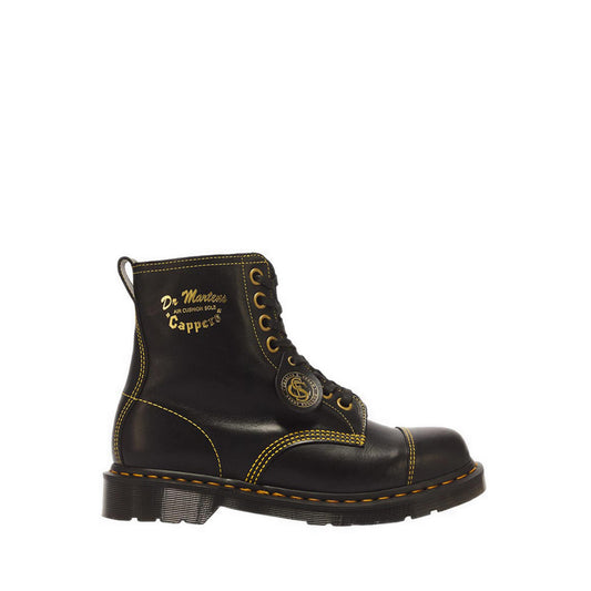 Cappers 8 Eye Boot Black Classic Calf