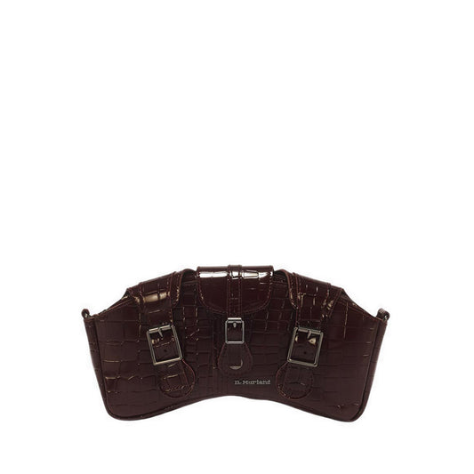 Baguette Bag Spiced Brown High Shine Croc Emboss