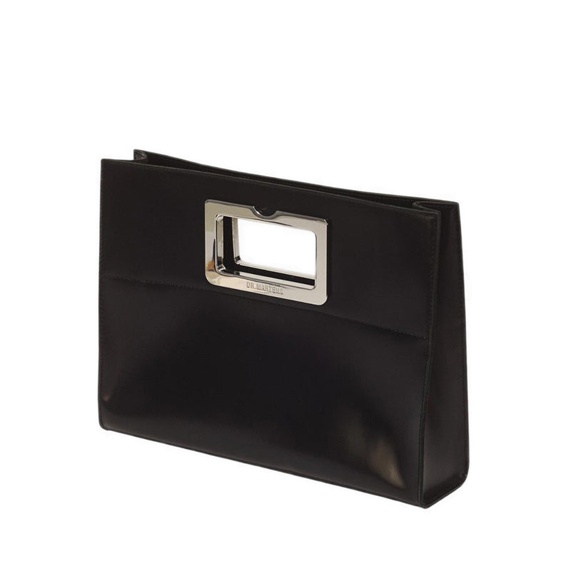 Clutch Bag Black Polished Smooth