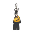 Heart+Tassel Keyring Black Smooth