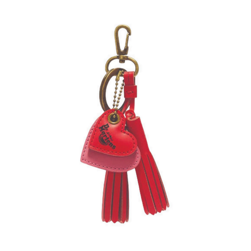 Heart+Tassel Keyring Keyring DMs Red Smooth