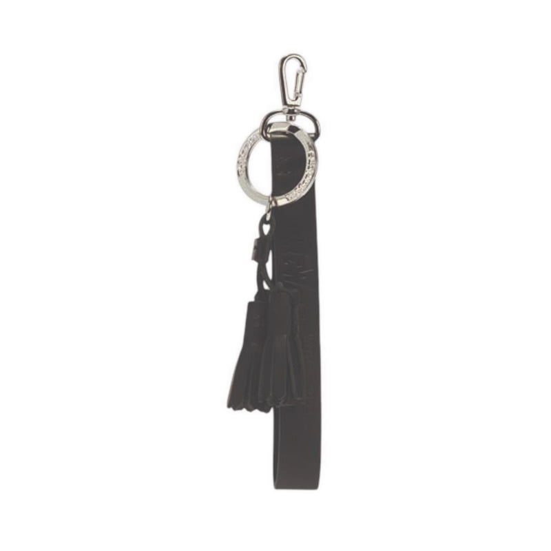 Logo+Tassel Keyring Black Smooth