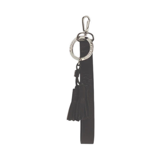 Logo+Tassel Keyring Black Smooth