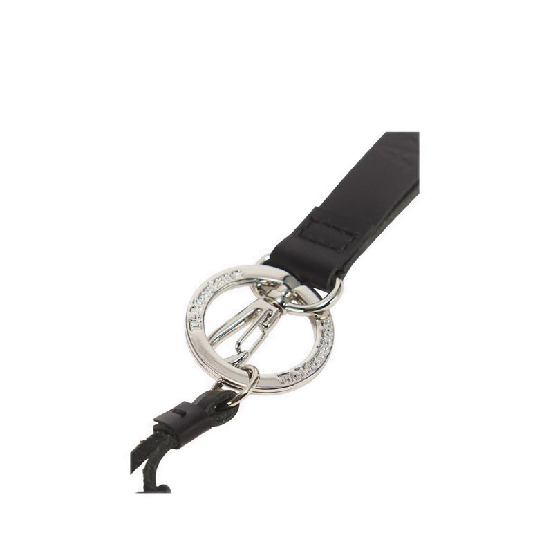 Logo+Tassel Keyring Black Smooth