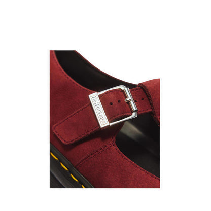 ZebZag Mary Jane Cherry Red Milled Nubuck WP