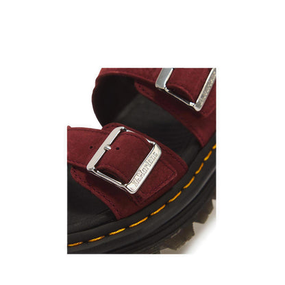 ZebZag Sandal Cherry Red Milled Nubuck WP