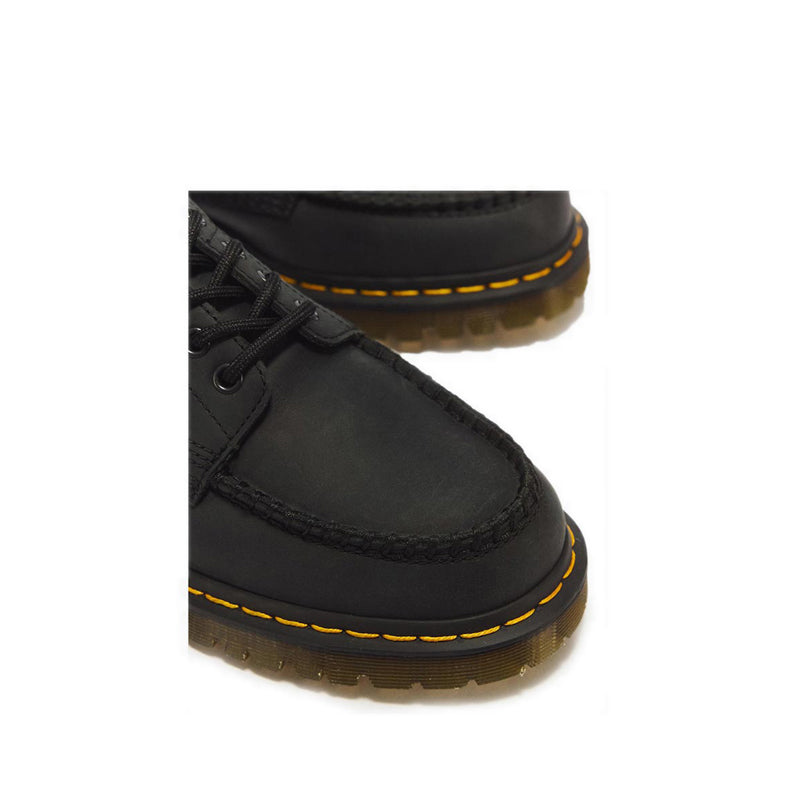 Lowell 4 Eye Shoe Black Crazy Horse