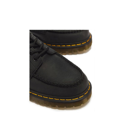 Lowell 4 Eye Shoe Black Crazy Horse