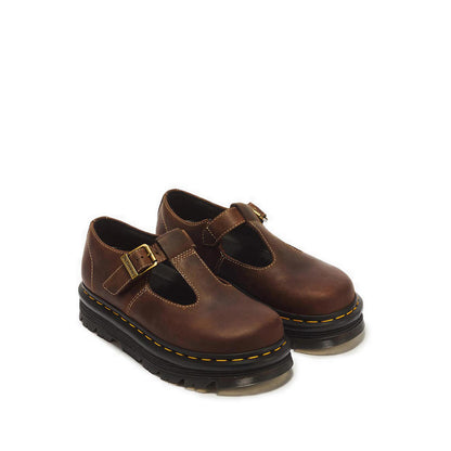 ZebZag Mary Jane Dark Brown Crazy Horse