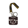 Pouch Key Ring Cherry Red Oxford Rub Off