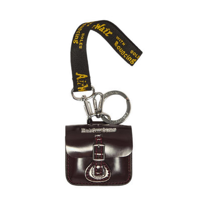 Pouch Key Ring Cherry Red Oxford Rub Off