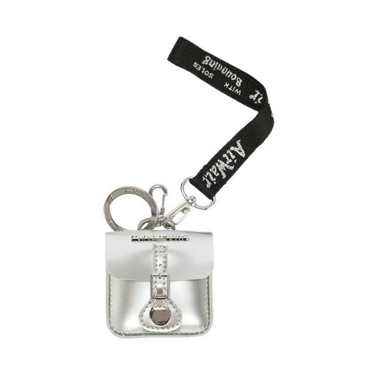 Pouch Keyring SLG Silver Patent Lamper
